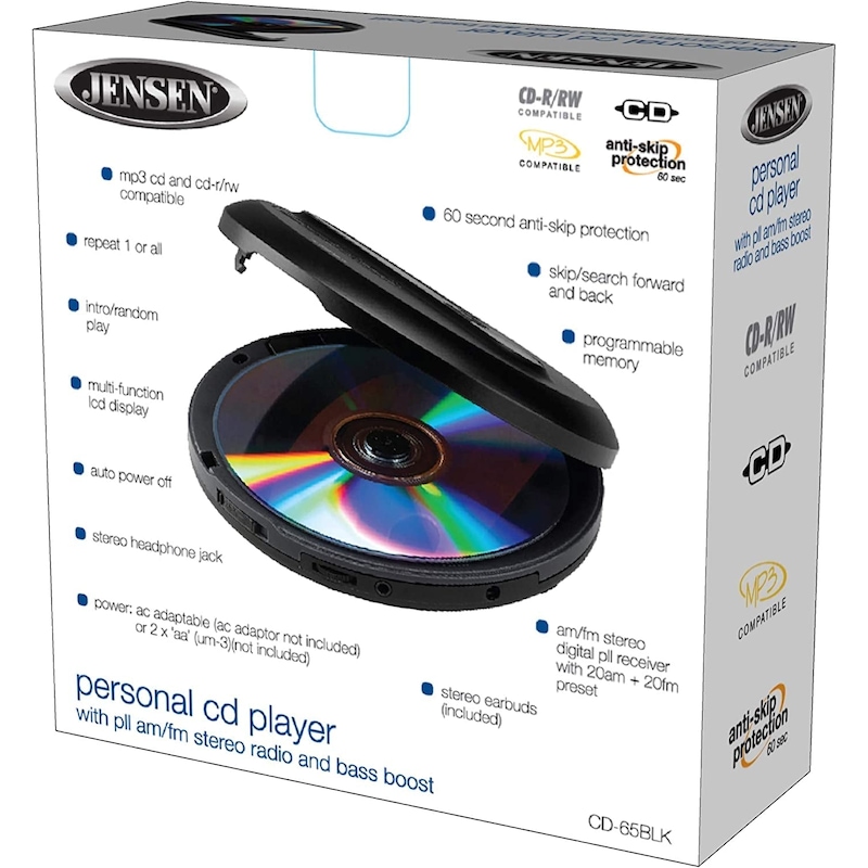 Cd Included Sign Buy Jensen Portable CD Player Personal CD/MP3 Player + AM/FM Radio ...