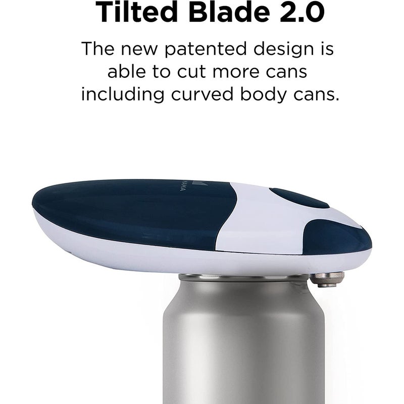 Electric Can Opener 2.0: Upgraded Blade Opens Any Can Shape - Smooth Edge,  Food