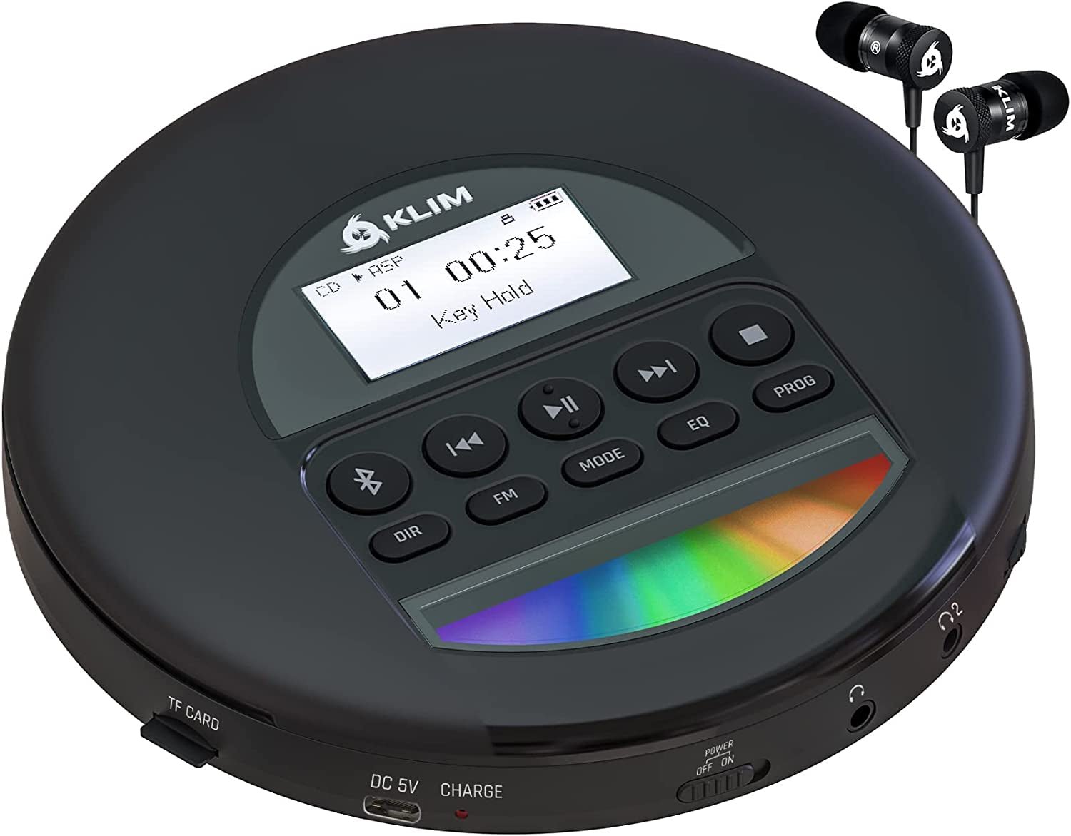 Buy KLIM Nomad New 2023 Portable CD Player Walkman with Long