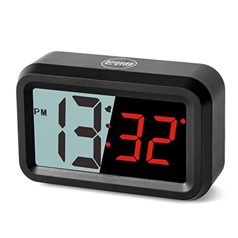 Buy Kwanwa Digital Clock, AutoDimming 1.8'' Black LCD/ 1.2'' Red LED