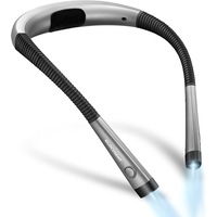 LED Neck Reading Light, Book Light for Reading in Bed, 3 Colors, 6 Brightness Levels, Bendable Arms, Rechargeable, Long Lasting, Perfect for Reading, Knitting, Camping, Repairing