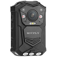 MIUFLY 1296P HD Waterproof Police Body Camera with 2 Inch Display, Night Vision, Built in 32G Memory and GPS