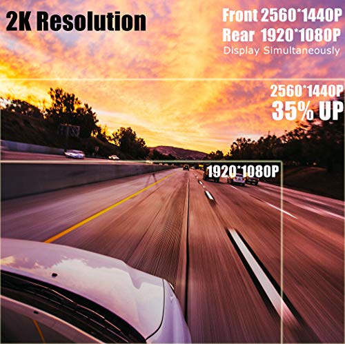 NikoMaku Mirror Dash Cam Front and Rear Backup Camera 12 Inch Screen for Cars GPS 2K Resolution Full Touch Screen Rear View Mirror Camera 170° Wide Angle Dual Lenses Waterproof AS-3 Pro Max 