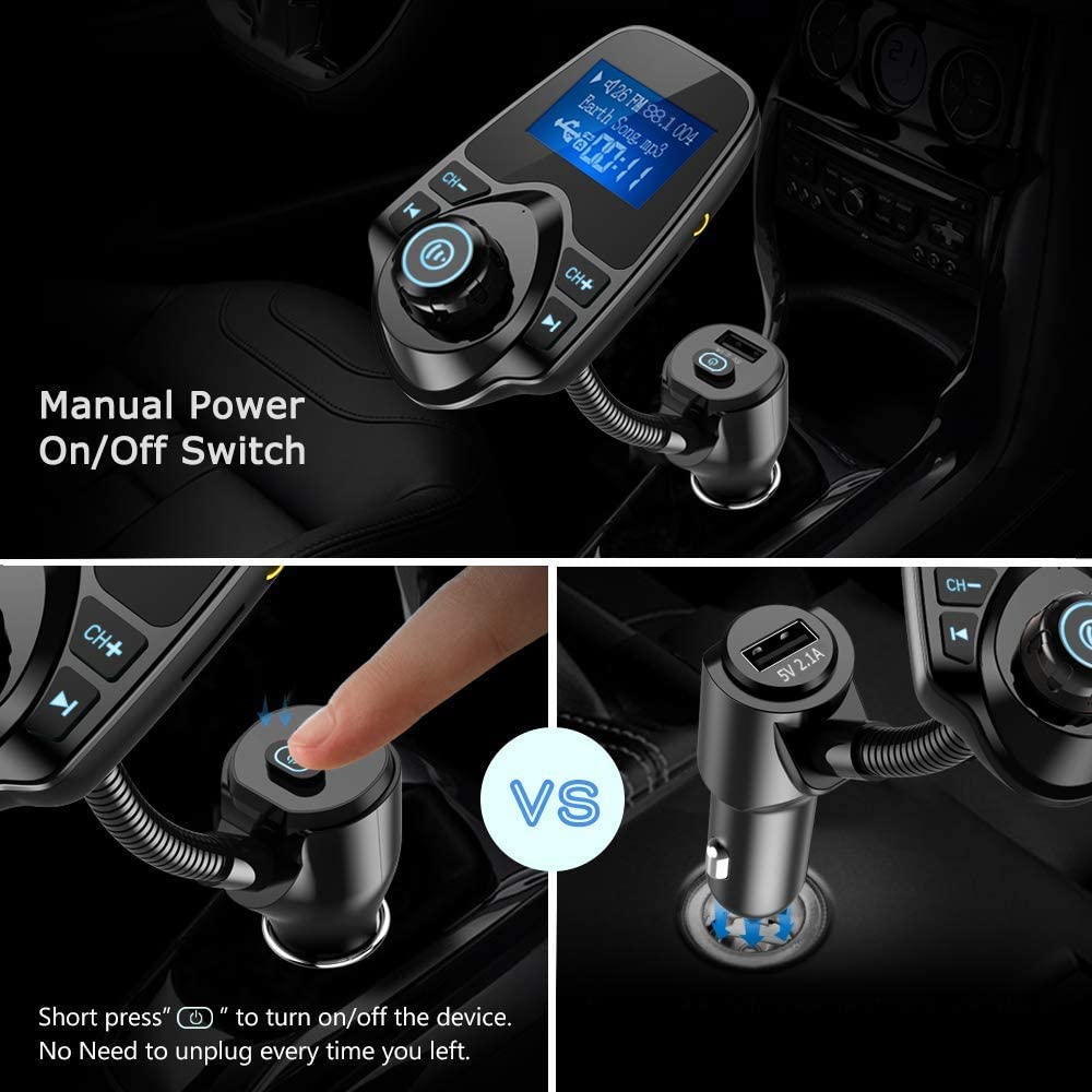 Km18 bluetooth on sale fm transmitter