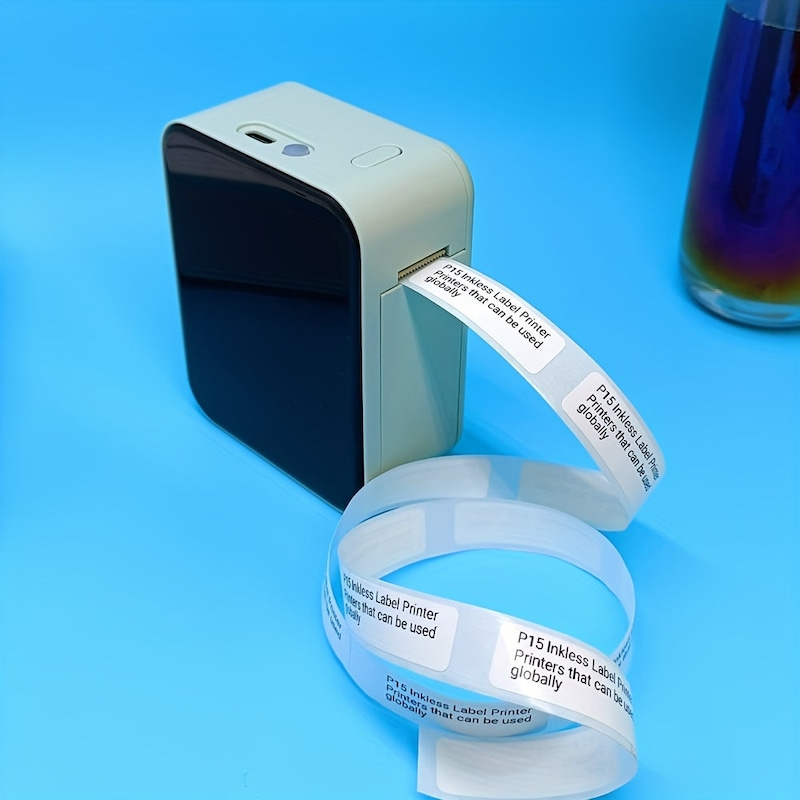 Buy P15 label making machine Thermal label printer with adhesive tape ...
