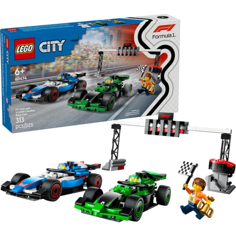 LEGO 60474 - City Formula 1 F1 Grid with VCARB & Sauber Race Cars