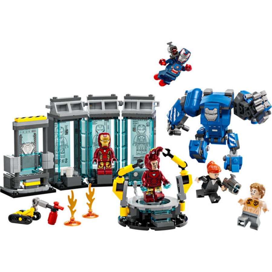 Buy LEGO 76315 - Marvel Super Heroes Iron Man's Laboratory: Hall of ...
