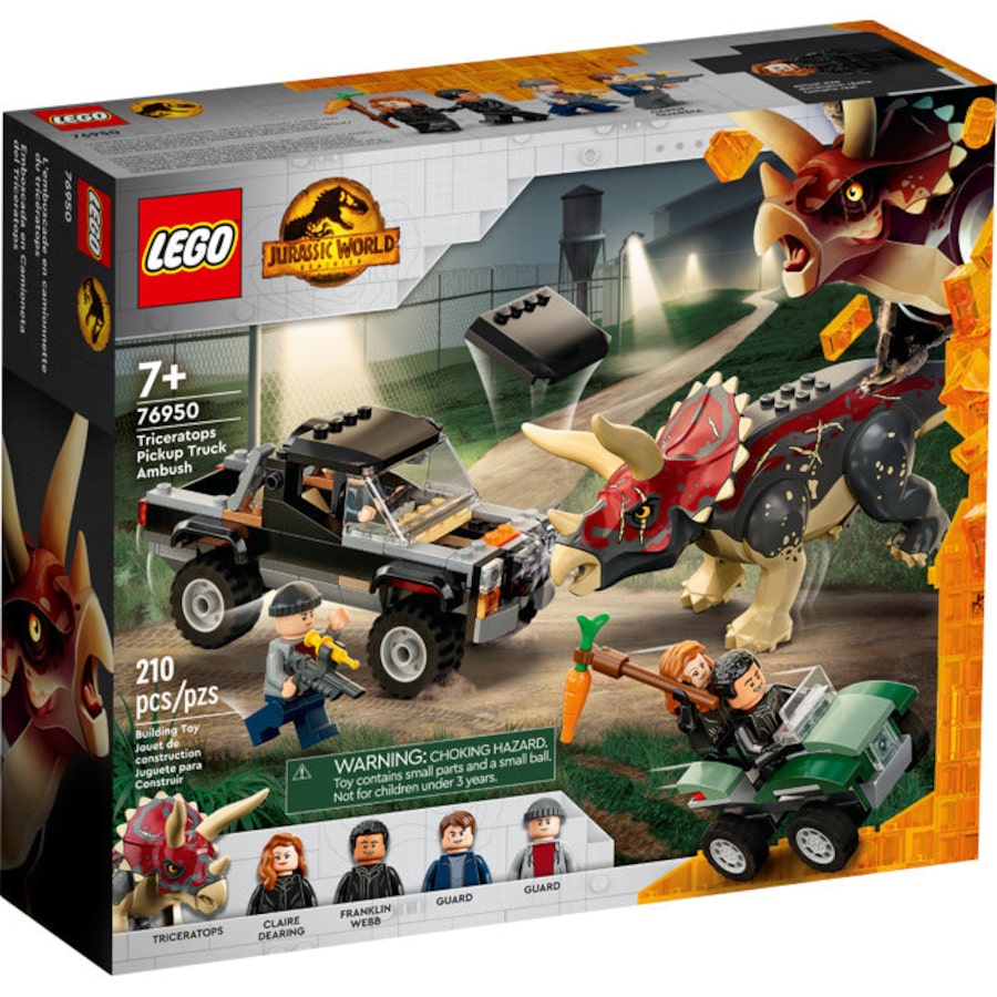 LEGO 76950 - Jurassic World Triceratops Pickup Truck Ambush