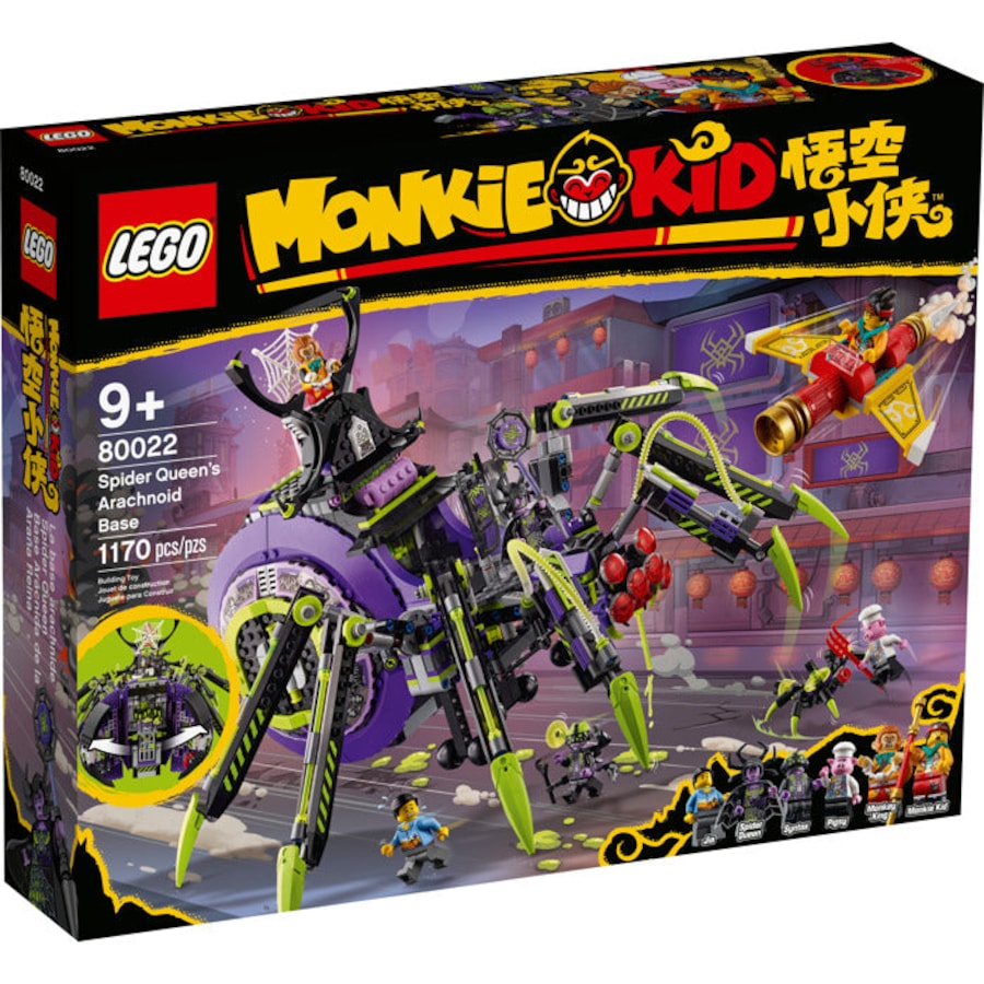 LEGO 80022 - Monkie Kid Spider Queen's Arachnoid Base
