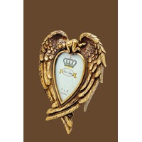 Antique Gold Angel Wing Photo Frame
