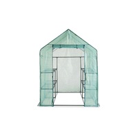 Greenlife 4 Tier Large Walk-in Greenhouse with PE Cover - 1950 x 1430 x 1430mm