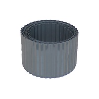 Greenlife Steel Metal Garden Edging - 6m x 150mm - Slate Grey