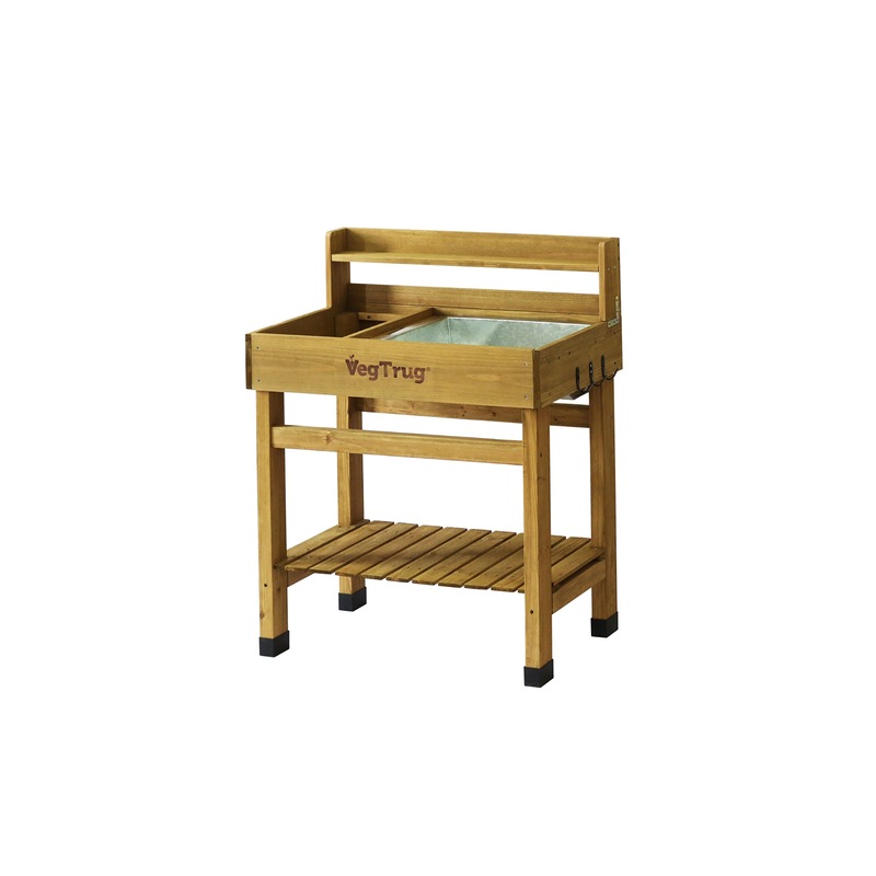 Buy VegTrug Deluxe Wooden Raised Potting Bench Natural MyDeal