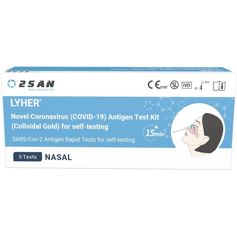 Buy 2SAN Lyher Rapid Antigen Test Kit 5 Pack MyDeal