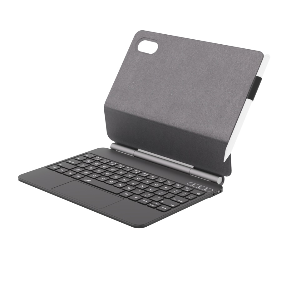 AIWA 10.1" Pro Smart Tablet with Magnetic Keyboard Case and Bonus Stylus - Black