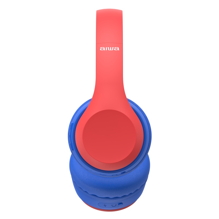 AIWA 10.1" Blue WiFi Tablet with Protective Case & Bonus Bluetooth Headphones - Blue/Red