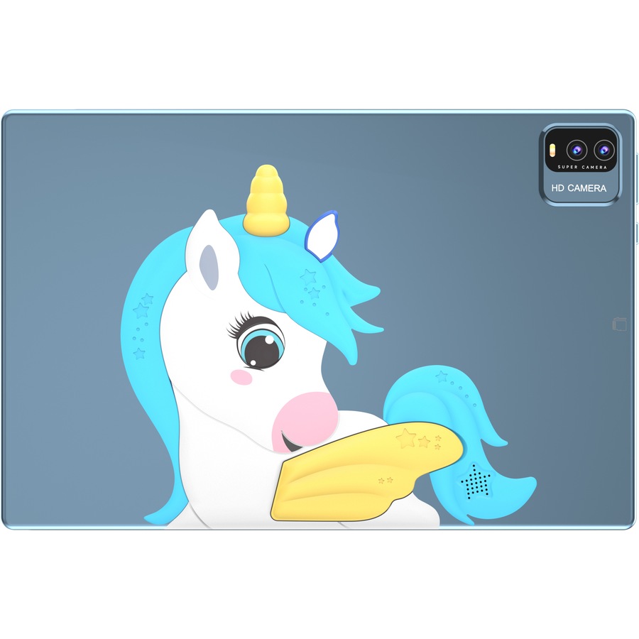 AIWA 10.1" WiFi Tablet with Stylus Pen & Foldable Case - Blue Pony