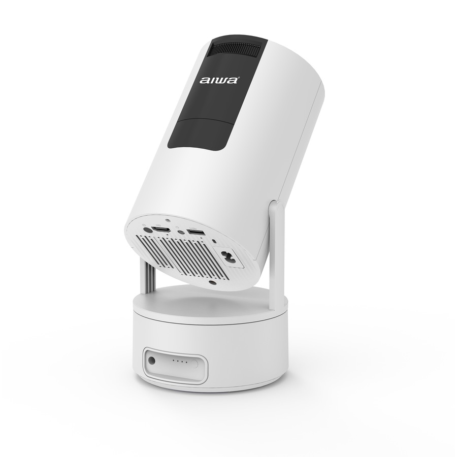AIWA Smart LED Projector with Rechargeable Battery Base