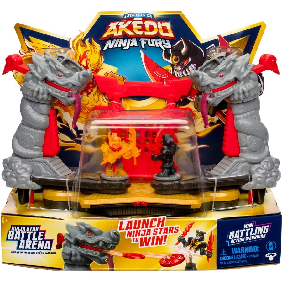 Legends of Akedo Ninja Fury Ninja Star Battle Arena - Assorted*
