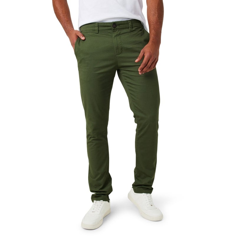 Buy Allgood Men's Stretch Chino Pants - Dark Green - MyDeal