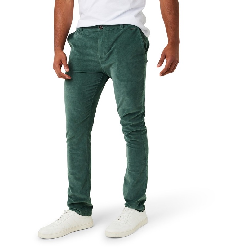 Buy Allgood Men's Stretch Corduroy Pants Dark Green MyDeal