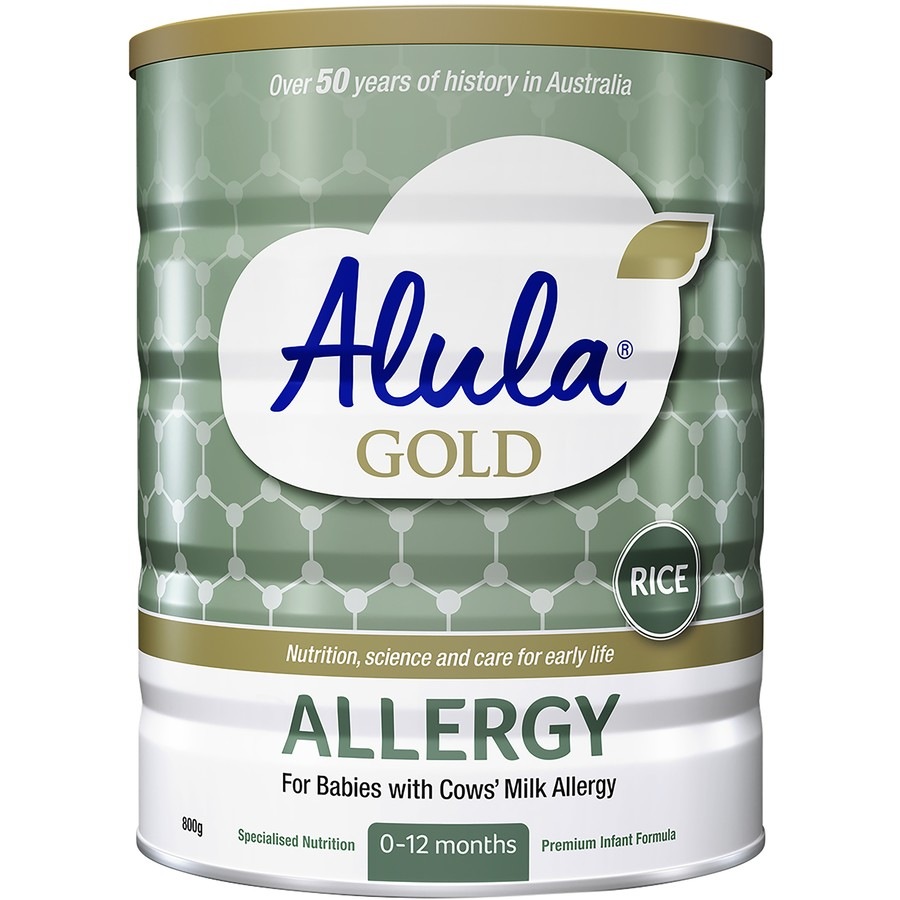 Alula Gold Allergy Infant Formula, 0-12 Months Rice 800g