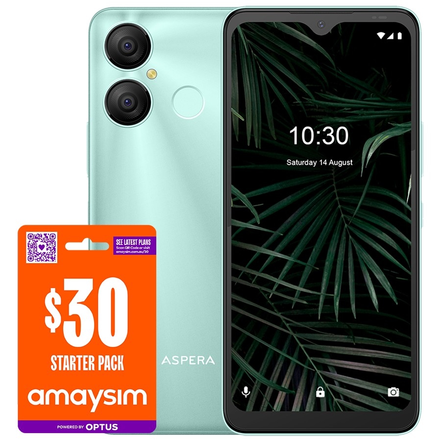 Aspera AS8 Unlocked 32GB 4G Bundle - Mint