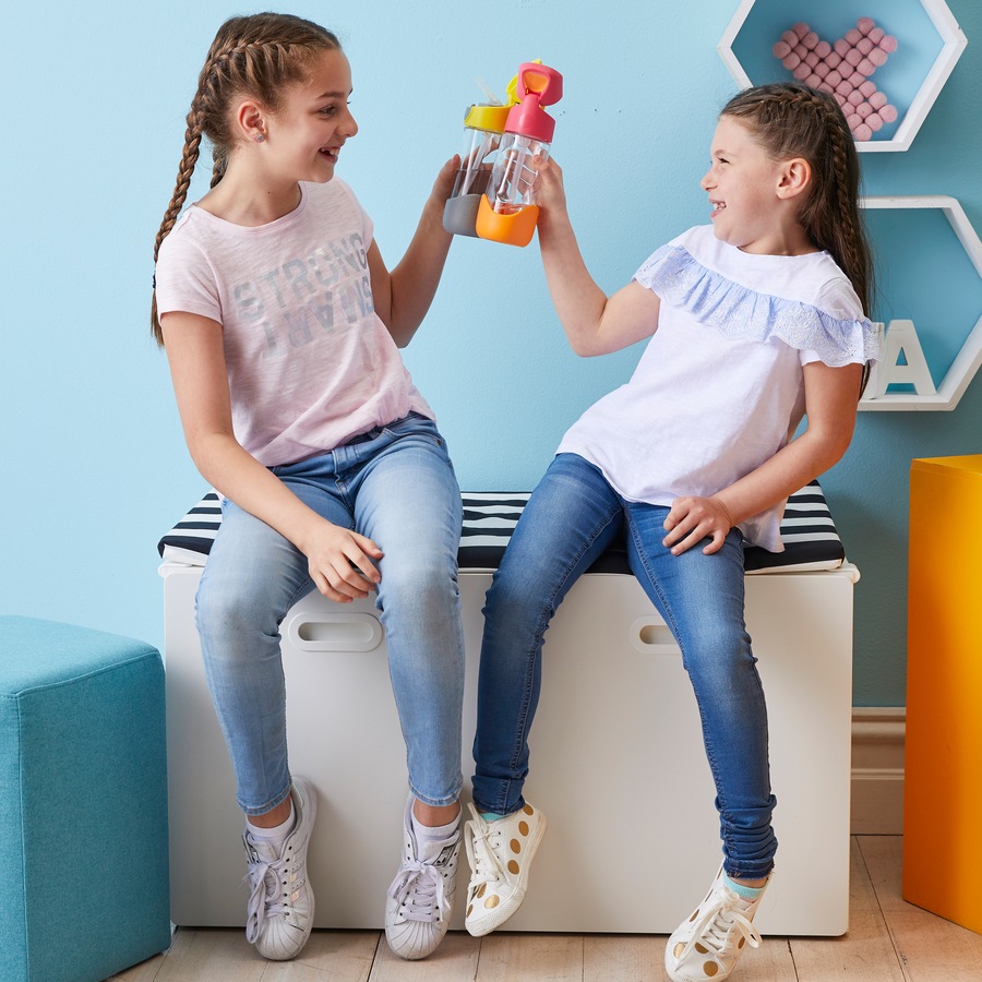 b.box Tritan Straw Drink Bottle 450mL - Assorted*