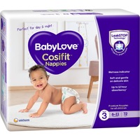 BabyLove Cosifit Nappies Size 3 (6-11kg) 72 pack