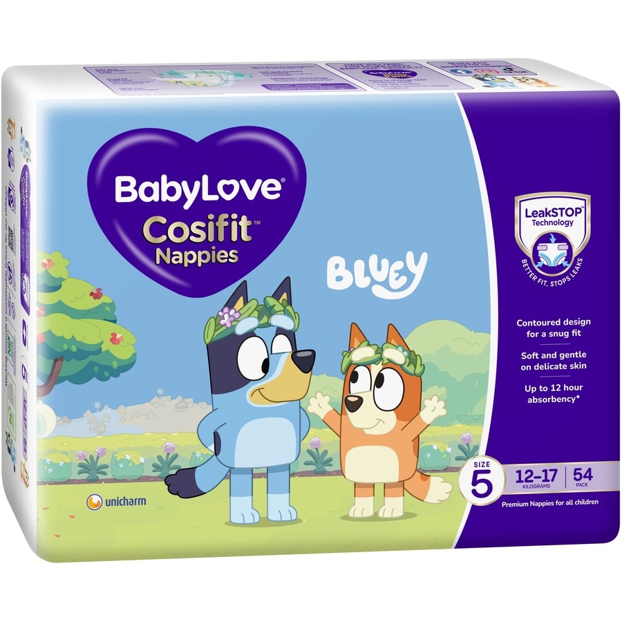 BabyLove Cosifit Nappies Size 5 (12-17kg) 54 pack