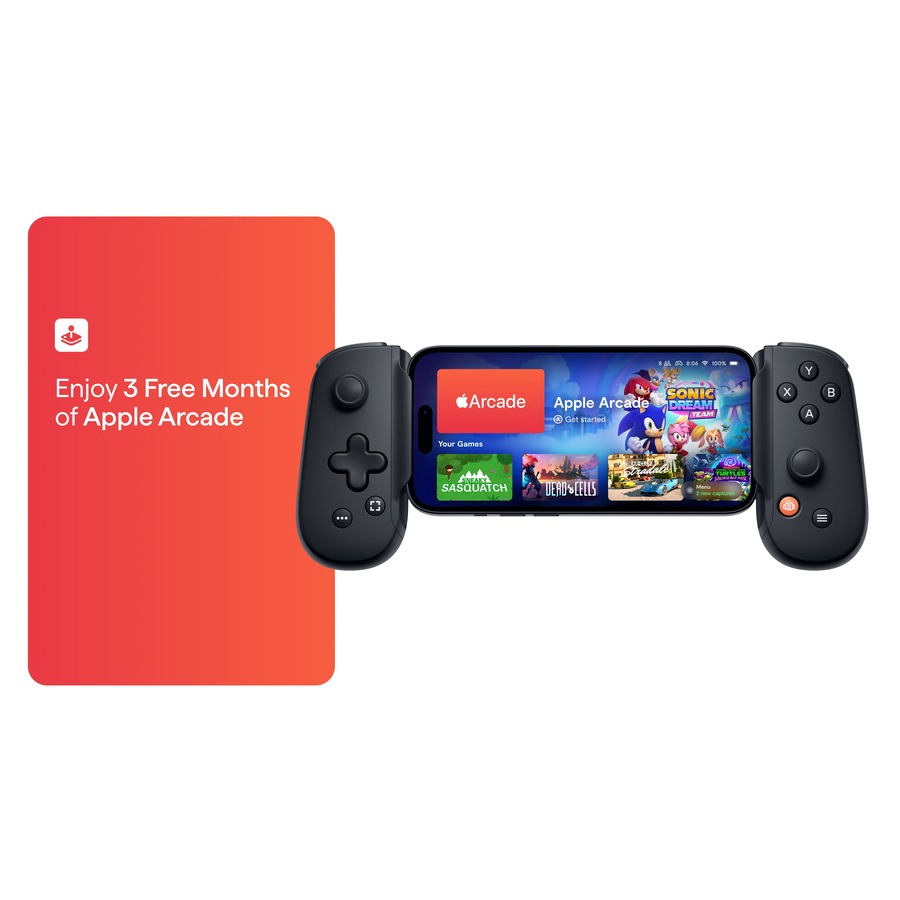 Backbone One Mobile Gaming Controller for Android and iPhone 15 Series (2nd Generation) - Black