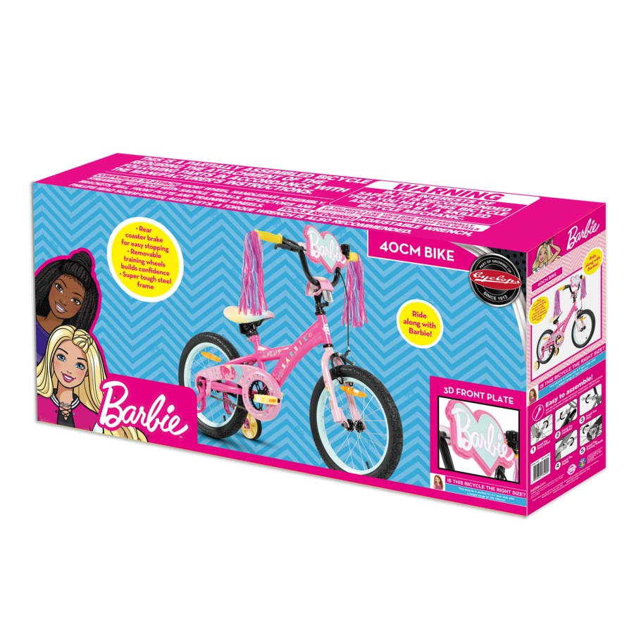 Barbie Kids Bike 40cm with Training Wheels