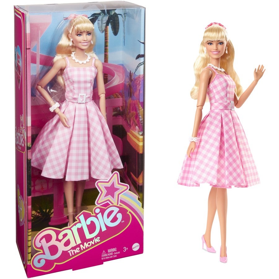 https://assets.mydeal.com.au/48538/barbie-movie-barbie-in-pink-gingham-dress-10116398_00.jpg?v=638348615184981678