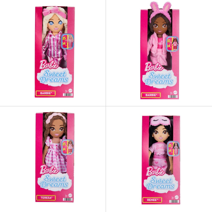 Barbie Sweet Dreams Soft Plush Doll 36cm - Assorted*