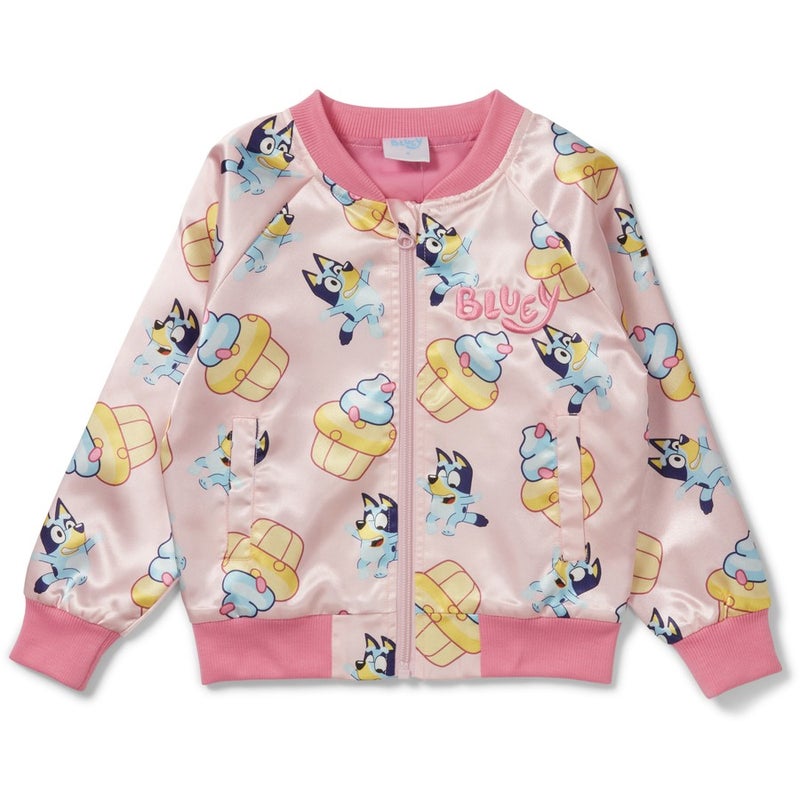 Buy Bluey Girls Jacket - Pink - MyDeal