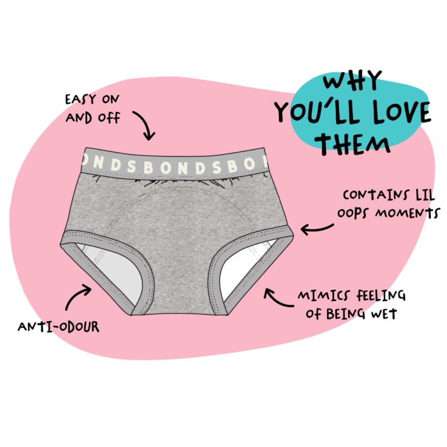 Bonds Baby Whoopsies Toilet Training Undies 2 Pack, Size 2 - Yellow