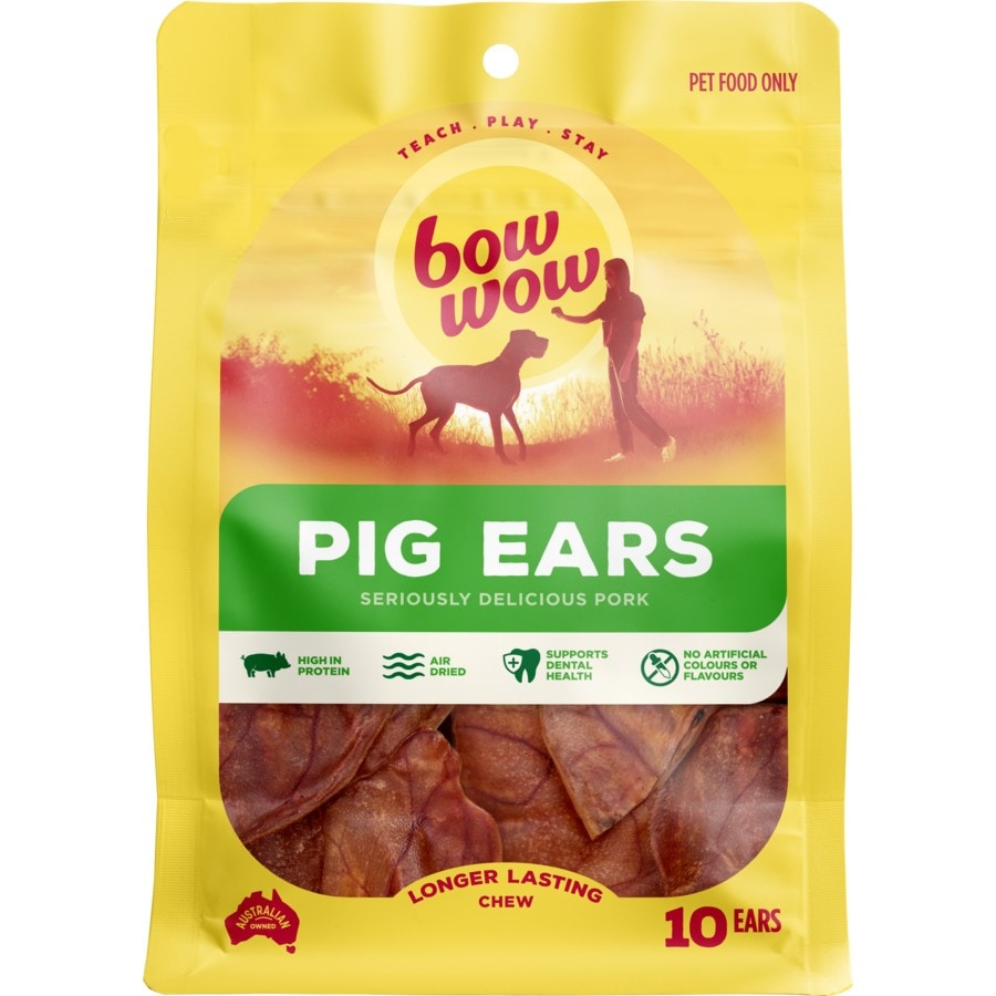 Bow Wow Pigs Ear Dog Treats 10 Pack