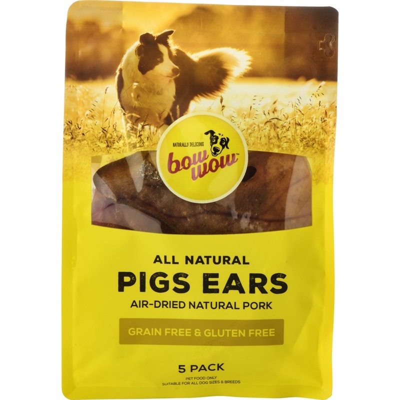 Buy Bow Wow Pigs Ear Dog Treats 5 Pack MyDeal