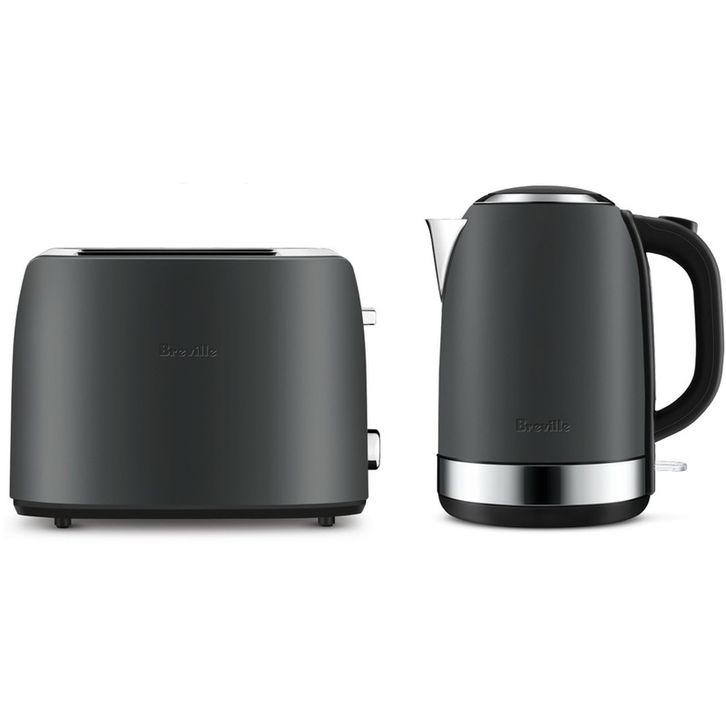 Buy Breville the Breakfast Pack Toaster & Kettle Charcoal MyDeal