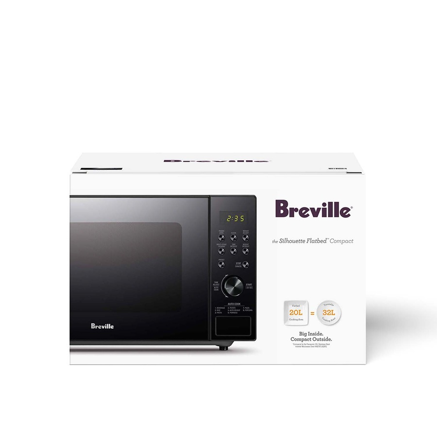 Breville The Silhouette Flatbed Compact Microwave Oven - LMO420BLK2JAN1