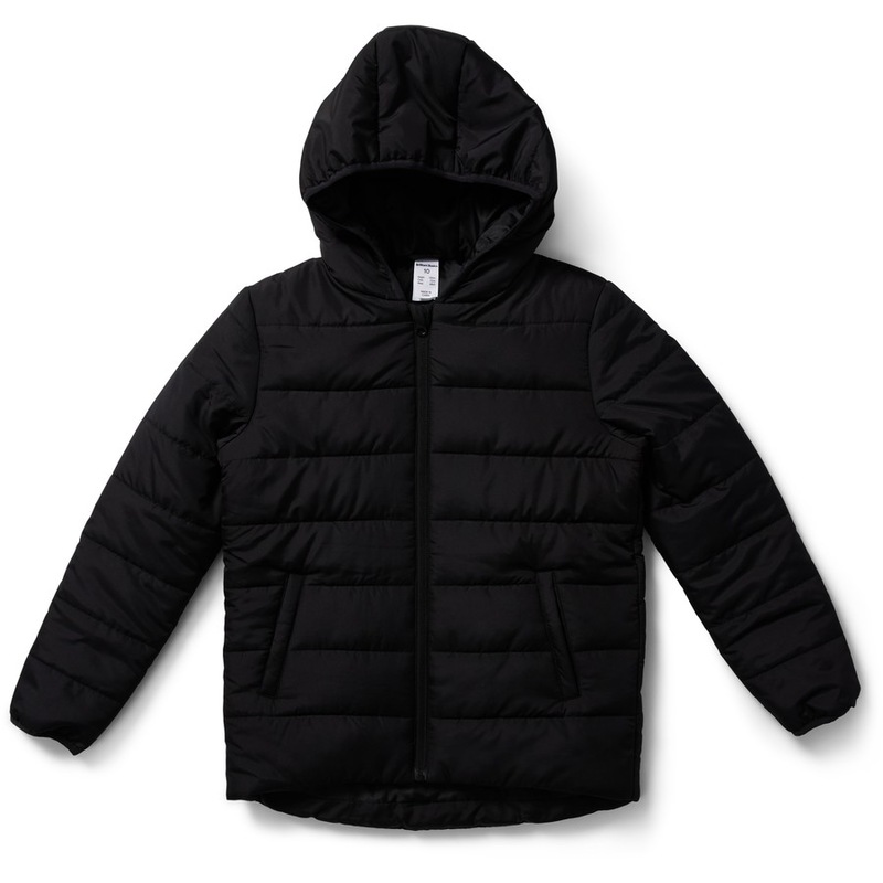Buy Brilliant Basics Boys Puffer Jacket Black MyDeal