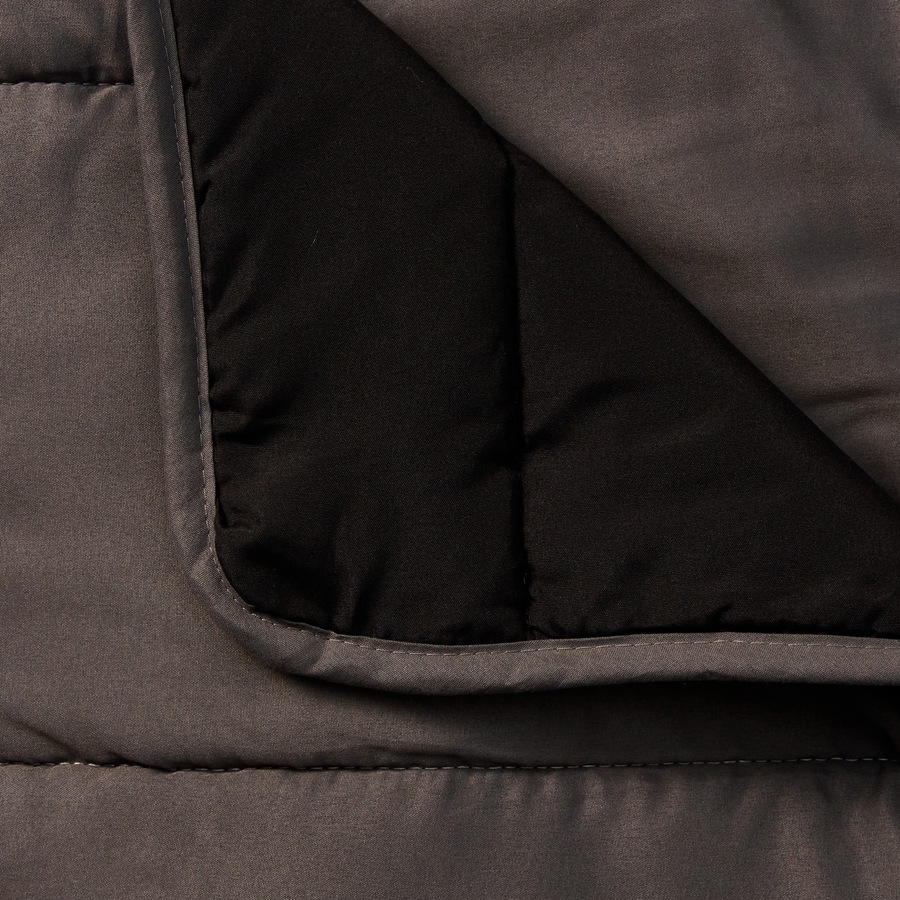 Brilliant Basics Essential King Comforter Set - Grey/Black