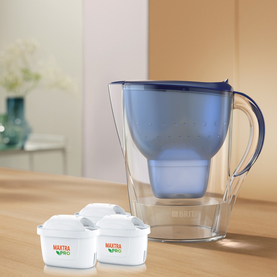 Brita Water Filter Jug Premium Pack Marella XL 3.5L - Blue