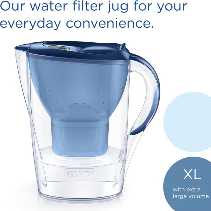 Brita Water Filter Jug Premium Pack Marella XL 3.5L - Blue