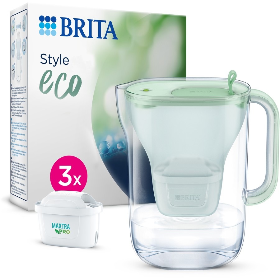 Brita Water Filter Jug Style Eco 2.4L (3 Maxtra Pro Filters) - Green