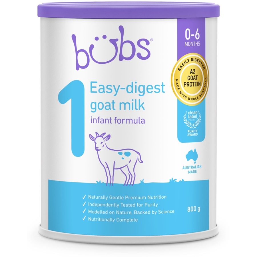 Bubs Easy Digest Goat Milk Infant Formula Stage 1 800g