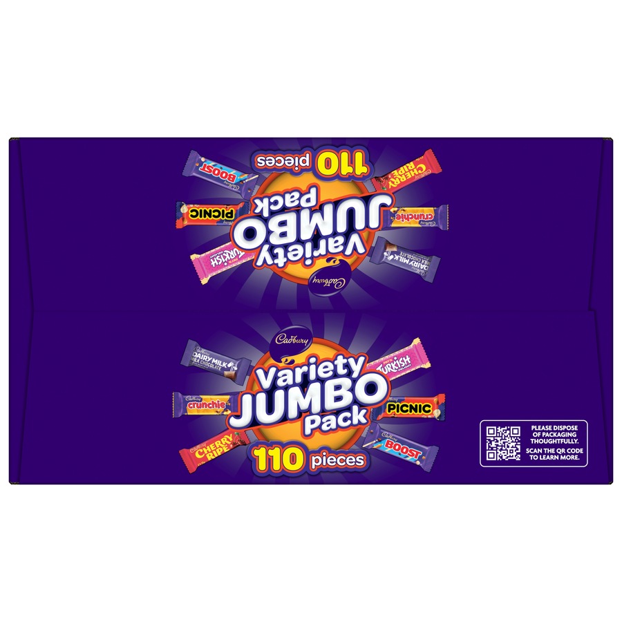 Cadbury Variety Jumbo Chocolate Box 110 pieces 1.56kg