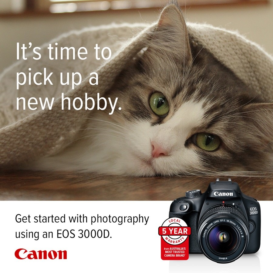 Canon EOS 3000D DSLR Camera