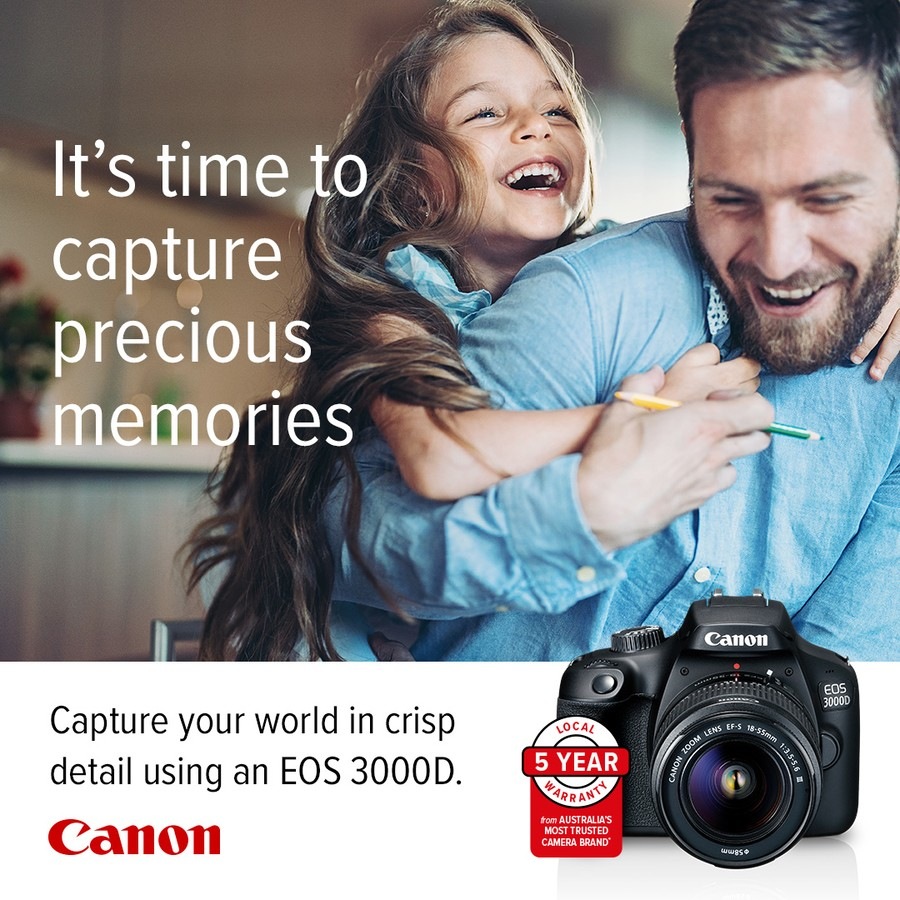 Canon EOS 3000D DSLR Camera