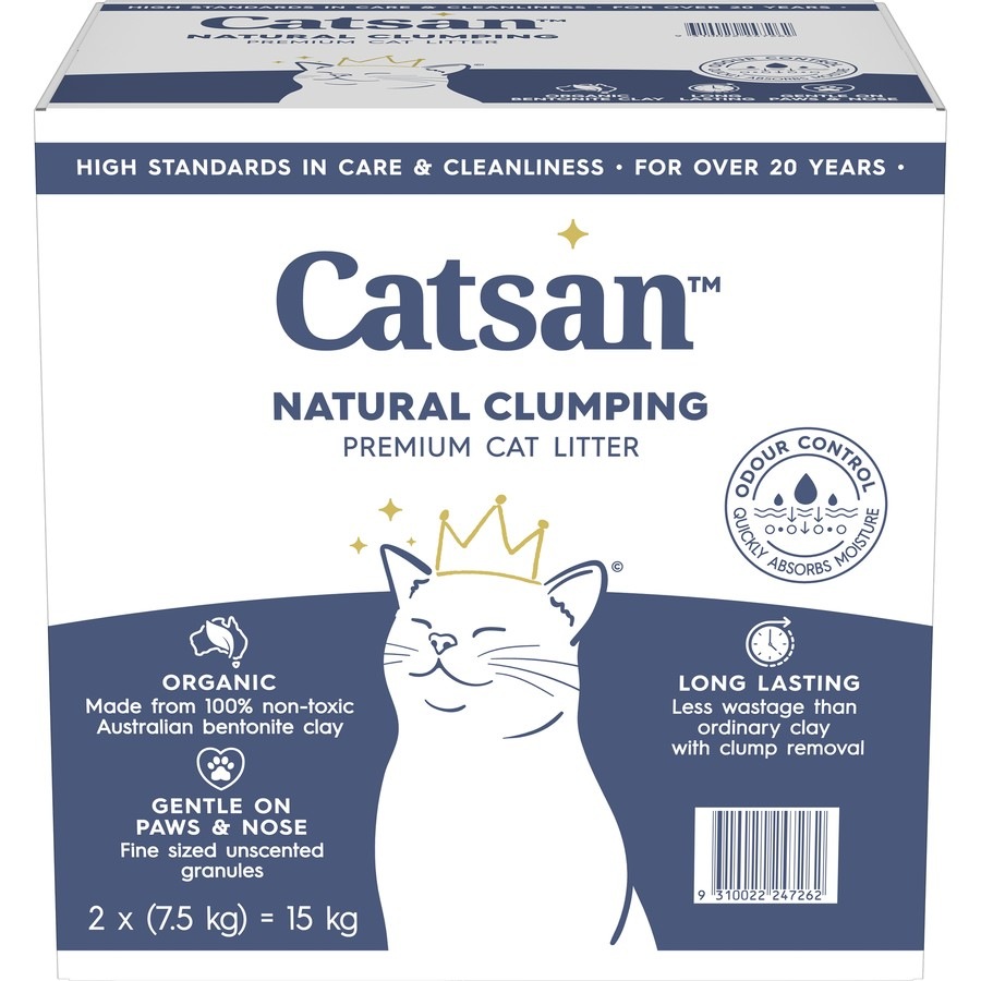 Catsan Clumping Clay Cat Litter 15kg